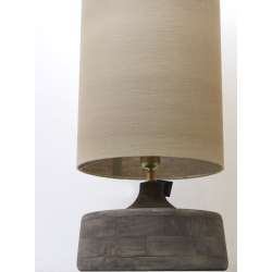 Lampa stołowa /podłogowa drewniana 80cm